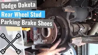 Dodge Dakota: Rear Wheel Studs & E-Brake Shoes