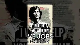 poster of steve jobs created with AI re-edited to make it usable