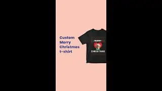 Spread some holiday cheer with our Custom Pet Photo Merry Christmas T-Shirt! 🎄.