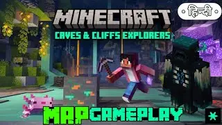 Minecraft cave and cliff explorer map gameplay || Hindi || Lh gaming ||