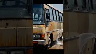 Restoration of an old school bus  #schoolbus #carrestorationproject #automobile #oldgarage