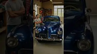Rusty Vintage CarTransformed Into Stunning Blue Beauty #CarRestoration#RustToBlue#VintageCarMakeover