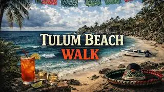 Tulum Beach Walk POV Relaxing Beach Ambience