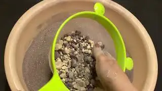 ASMR - green glitter mix - 20 baking soda cups + glitter- gym chalk