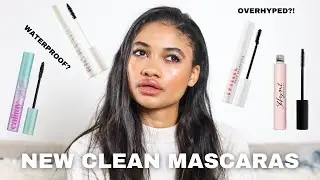NEW CLEAN BEAUTY MASCARAS | reviews on milk makeup rise mascara, athr beauty mascara & more!