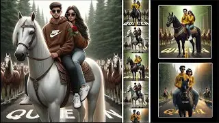 How to create 3D Horse Couple AI Images