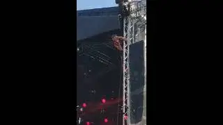 Michael Monroe stage climbing @ John Smith 2019