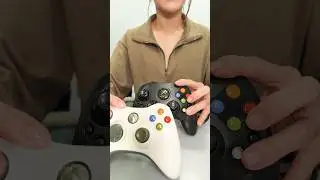 Xbox Original vs 360 Controller Sounds #asmr #xbox #gaming #games #retrogaming #nostalgia #relax