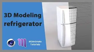 Cinema 4D Tutorial - Refrigerator model speed art in C4D