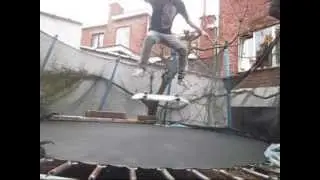 World record kickflips ( trampskate ) + Some nice tricks !!