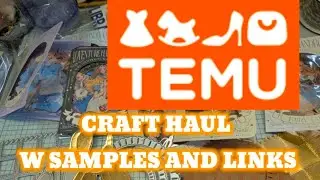TEMU CRAFT HAUL with samples and links