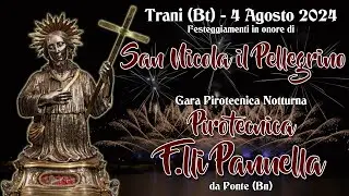 Trani (Bt)  San Nicola il Pellegrino 2024  PIROTECNICA F.lli PANNELLA Fireworks Night
