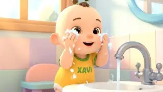 Wash Your Face Song 😄 | Fun Hygiene Song for Kids 🧼| Fun Kids Song | Xavi and Anna Kids Songs