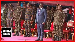 National Anthem at 11th Anniversary of KDF Day in Laikipia Air Base, Nanyuki