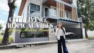 House Tour 157 l City Living, Tropical Vibes with this Modern Luxury Home for Sale in Angeles City!