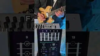 Another interesting arpeggio for all my guitar nerds 🎸 an F augmented maj7 pattern 🎶