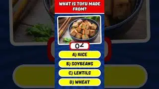 What is tofu made from? #shorts #quiz #generalknowledge
