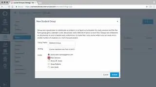 Groups  Creation and Interaction   Canvas Tutorial Video Series