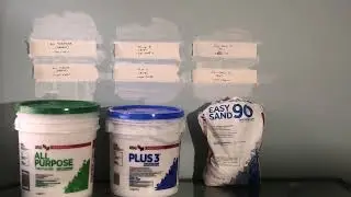 Taping Mud: Pull Test - Plus 3 vs All-Purpose vs Easy Sand - Full Version. Drywall, Spackle, Tape