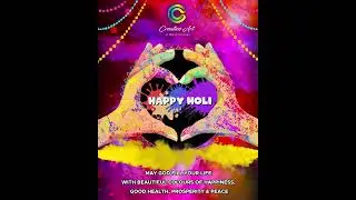 Happy Holi  Wishes | WhatsApp Status | Motion Graphics Animation