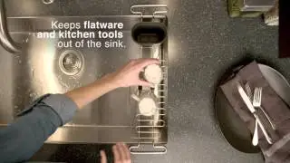 Declutter & Organize with a Utility Kitchen Sink Rack from KOHLER&reg;