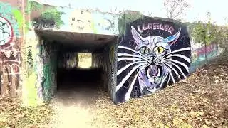 Des Plaines River Trail; high-grade graffiti in River Grove