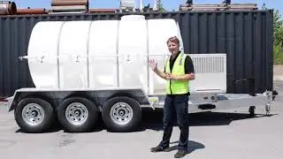 Portable Drinking Water Trailer | Diaphragm Pumps by Wastecorp