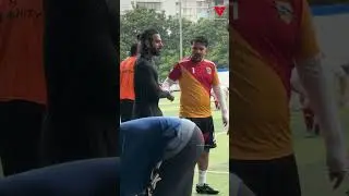 Candid Moments of Tiger Shroff & Karan Veer Mehta from Juhu Football Ground