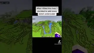 Minecraft Custom River & Landscape Update #minecraft #procraftmining #minecraftfyp #custombuild