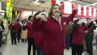 Flash mob Auchan Gueugnon.