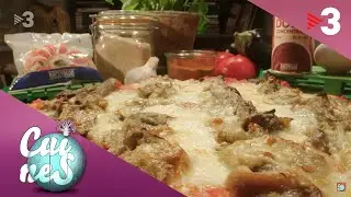 Pizza d'alberg&iacute;nia rostida - Cuines