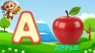 ABC Phonics Song | A for Apple 🍎 B for Ball ⚽️ C for Cat 🐱 | Learn ABC Alphabet Song for Kids 🎶