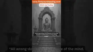 Daily Buddhist Quote #55 | Find Your Blessing #buddhist #motivation #quotes by #findyourblessing