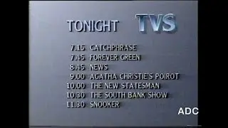 TVS trailer & link announcer Keith Butler 26th February 1989 1 of 4