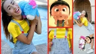 D.IY Agnes -Despicable Me Halloween Hair, Makeup, Costume! | MyLifeAsEva