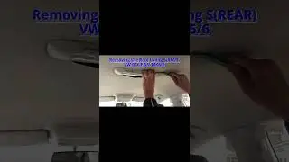 How to Removing the headlining Rear for VW Golf MK5/MK6