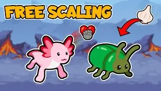 CRUSHING with FREE SCALING from the BEETLE AX combo in Super Auto Pets
