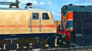 Loco failed of Ahmedabad Yeswantpur weekly Express | Rescue by VTA WDM3A in Indian Train Simulator
