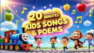 🌈20 Minutes Best Kids Songs & Poems   ABC, Animals, Train, Counting & Fun Rhymes🎶  Nikka Hero Poem