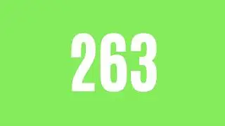 countup 300 - white speed 2x with sound - green screen