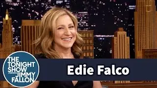 Edie Falco Gets a Redo Mets First Pitch with Jeremy Renner and Jimmy