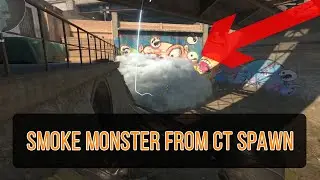 CS2 de_overpass SMOKE Monster from CT Spawn
