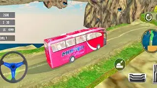 Simulator Red Bus Uphill Mountain Game | Bus Driving 3d | Racing Games | Bus Games 3D