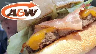 A&W Teen Burger With Secret (Stacker) Sauce.  The Way a Stacker Burger Should Be...