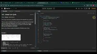 Linked List Cycle   LeetCode   problem no:141 very easy way||100% beats||0 ms