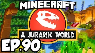 Jurassic World: Minecraft Modded Survival Ep.90 - GROWING DINOSAURS!!! (Dinosaurs Modpack)
