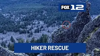 Stranded hiker rescued from 40-foot mountain cliff in Clatsop County