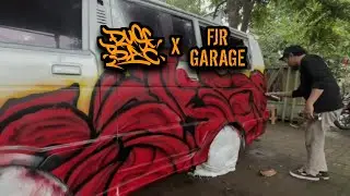 RUSEBAC x FJR GARAGE - When Graffiti Meets Time | Painting on an Old Car