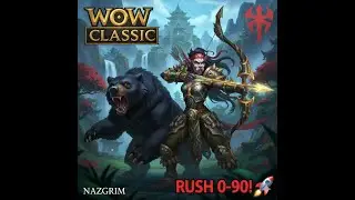 WOW MOP CLASSIC 🚀 RUSH 0-90: ELYLYKA (Troll Survival Hunter) and the Horde Path on Nazgrim!