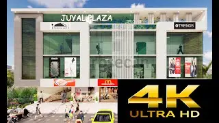 Commercial Building Modern architectural Design, 3d walkthrough